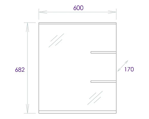 Заказать Комплект мебели белый глянец 62 см Onika Коралл 106042 + UM-ERI60/1 + 206001 в магазине сантехники Santeh-Crystal.ru