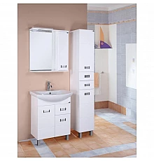 Комплект мебели белый глянец 61 см Onika Балтика 106041 + 1WH110246 + 205816