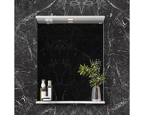 Приобрести Комплект мебели белый глянец 55,5 см Onika Коралл 105558 + 4620008192765 + 205501 в магазине сантехники Santeh-Crystal.ru