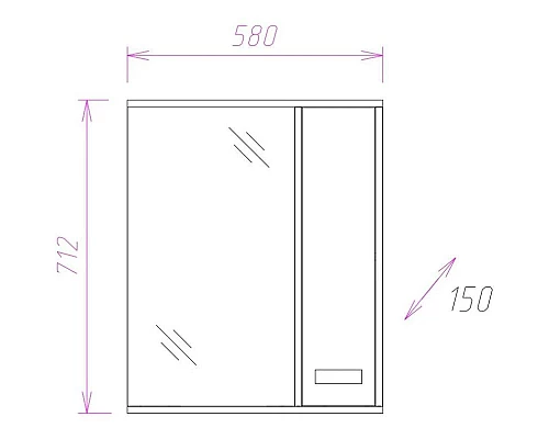 Приобрести Комплект мебели венге луизиана/ясень шимо светлый 54 см Onika Гамма 105537 + UM-ERI55/1 + 205828 в магазине сантехники Santeh-Crystal.ru