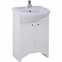 Тумба с раковиной белый матовый 56 см Onika Омега 105531 + 605501