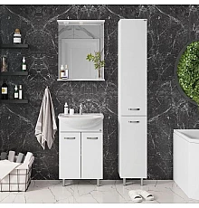 Комплект мебели белый глянец 51 см Onika Коралл 105032 + 4620008192758 + 205023