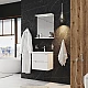 Заказать Комплект мебели белый глянец 50 см Onika Айленд 105021 + 4630055557578 + 205206 в магазине сантехники Santeh-Crystal.ru