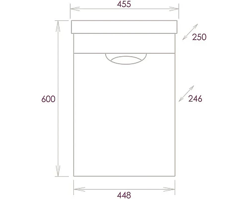 Приобрести Тумба с раковиной белый глянец 45,5 см Onika Комо 104507 + 4640021065907 в магазине сантехники Santeh-Crystal.ru