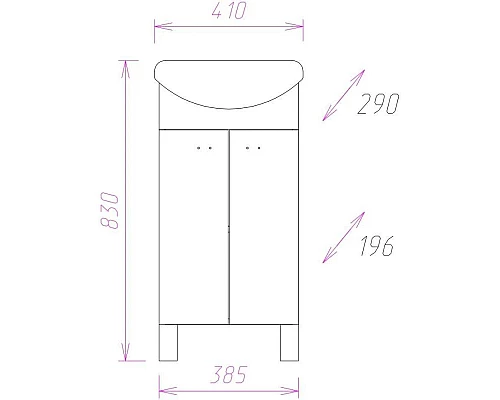 Заказать Комплект мебели белый глянец 41 см Onika Азов 104001 + 1WH110254 + 205012 в магазине сантехники Santeh-Crystal.ru