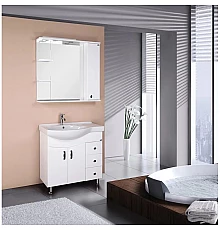 Комплект мебели белый глянец 83 см Onika Эльбрус 108202 + 1WH110228 + 208022