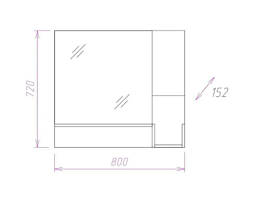 Купить Комплект мебели дуб крафт белый 81 см Onika Санторини 108043 + 4640021065198 + 208089 в магазине сантехники Santeh-Crystal.ru