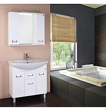 Комплект мебели белый глянец 81,3 см Onika Балтика 108023 + 1WH501524 + 208024