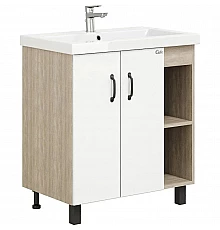 Тумба с раковиной дуб сонома/белый матовый 71 см Onika Тимбер 107056 + 4620008197746