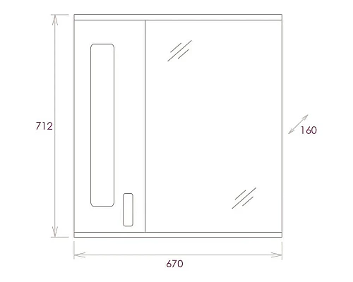 Приобрести Комплект мебели белый глянец 66 см Onika Кристалл 106545 + 1WH109651 + 206705 в магазине сантехники Santeh-Crystal.ru