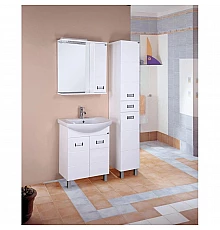 Комплект мебели белый глянец 65 см Onika Балтика 106529 + 1WH207775 + 206704