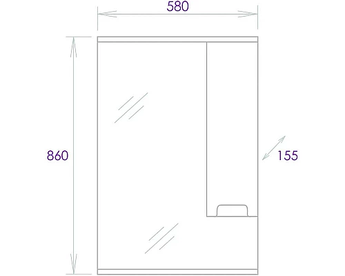 Заказать Комплект мебели белый глянец/кастелло 60,5 см Onika Харпер 106143 + UM-CAR60/1 + 205849 в магазине сантехники Santeh-Crystal.ru