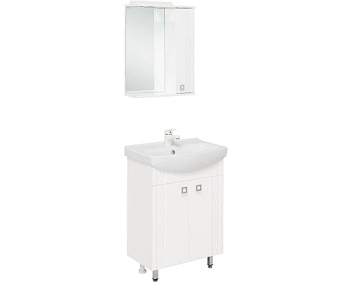 Купить Комплект мебели белый глянец 61,5 см Onika Лига 106134 + 1.3120.3.S00.11B.0 + 206030 в магазине сантехники Santeh-Crystal.ru