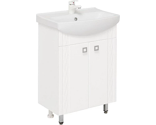 Купить Комплект мебели белый глянец 61,5 см Onika Лига 106134 + 1.3120.3.S00.11B.0 + 206030 в магазине сантехники Santeh-Crystal.ru