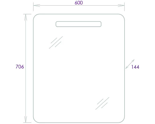 Купить Комплект мебели белый глянец 60,5 см Onika Неаполь 106104 + 4640021061152 + 206064 в магазине сантехники Santeh-Crystal.ru
