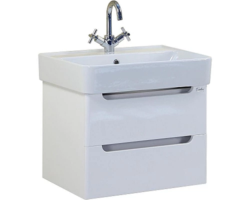 Купить Комплект мебели белый глянец 60,5 см Onika Неаполь 106104 + 4640021061152 + 206064 в магазине сантехники Santeh-Crystal.ru