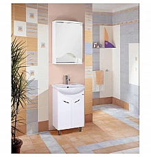 Комплект мебели белый глянец 50,3 см Onika Неаполь 105002 + 1WH110256 + 205003