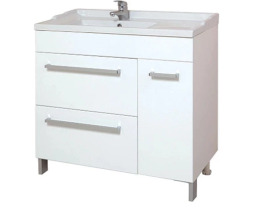 Заказать Тумба с раковиной белый глянец 90,5 см Onika Олимп 109015 + 609001 в магазине сантехники Santeh-Crystal.ru