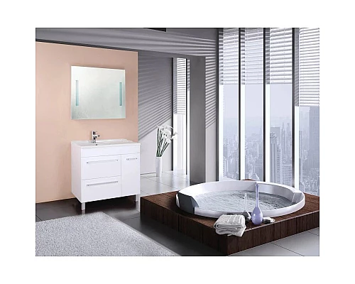 Заказать Тумба с раковиной белый глянец 90,5 см Onika Олимп 109015 + 609001 в магазине сантехники Santeh-Crystal.ru