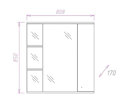Купить Комплект мебели белый глянец 83 см Onika Эльбрус 108201 + 1WH110225 + 208021 в магазине сантехники Santeh-Crystal.ru