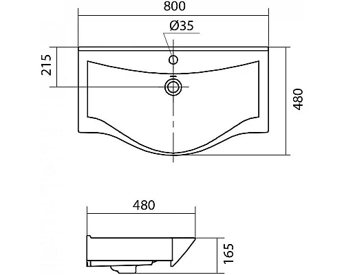 Купить Комплект мебели бетон чикаго 80 см Onika Девис 108048 + 1WH302422 + 208093 в магазине сантехники Santeh-Crystal.ru