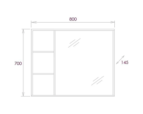 Купить Комплект мебели бетон чикаго 80 см Onika Девис 108048 + 1WH302422 + 208093 в магазине сантехники Santeh-Crystal.ru