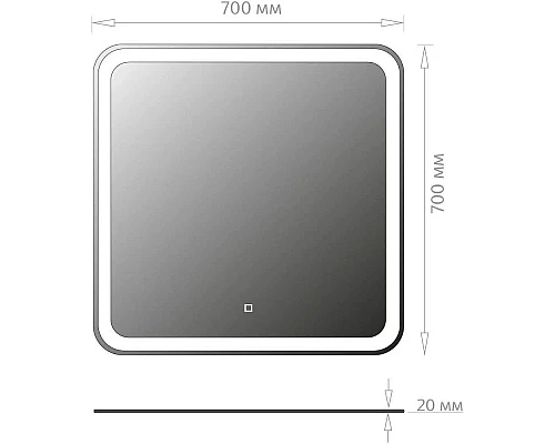 Приобрести Комплект мебели белый глянец 70 см Onika Эвада 107059 + UM-COM70/1 + 207046 в магазине сантехники Santeh-Crystal.ru
