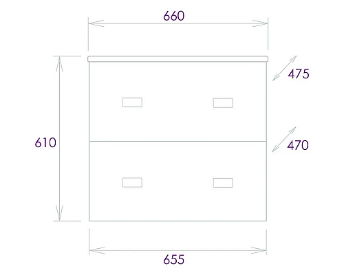 Заказать Комплект мебели мрамор/камень бетонный 66 см Onika Марбл 106548 + 4640021062203 + 206545 в магазине сантехники Santeh-Crystal.ru