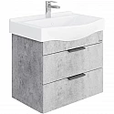 Тумба с раковиной бетон чикаго 65 см Onika Девис 106546 + 1WH302501
