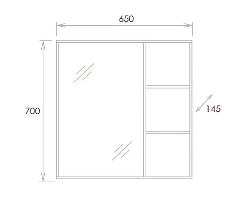 Купить Комплект мебели бетон чикаго 65 см Onika Девис 106546 + 1WH302501 + 206542 в магазине сантехники Santeh-Crystal.ru