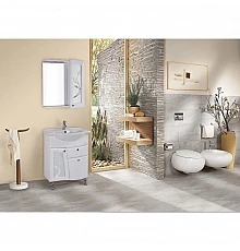 Комплект мебели белый глянец 66 см Onika Валенсия 106535 + 1WH109651 + 206532