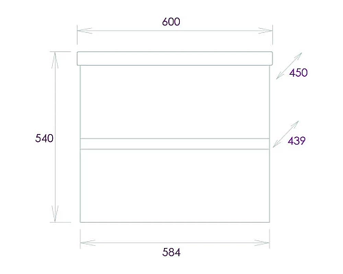 Приобрести Тумба с раковиной белый глянец 60 см Onika Эвада 106145 + UM-COM60/1 в магазине сантехники Santeh-Crystal.ru