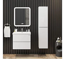 Комплект мебели белый глянец 60 см Onika Эвада 106145 + UM-COM60/1 + 206085