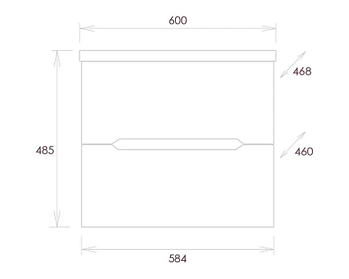 Приобрести Комплект мебели белый глянец 60 см Onika Айленд 106114 + 1WH501606 + 206034 в магазине сантехники Santeh-Crystal.ru