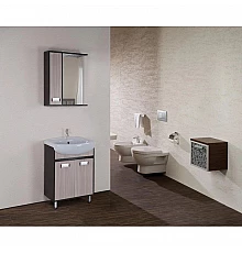 Комплект мебели венге луизиана/ясень шимо светлый 62 см Onika Гамма 106080 + UM-ERI60/1 + 205827