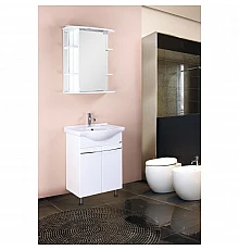 Комплект мебели белый глянец 60,5 см Onika Селигер 106006 + 1WH110268 + 206007