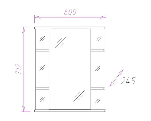 Заказать Комплект мебели белый глянец 60,5 см Onika Селигер 106006 + 1WH110268 + 206007 в магазине сантехники Santeh-Crystal.ru
