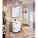 Комплект мебели белый глянец 60,5 см Onika Луна 106005 + 1WH110268 + 206013