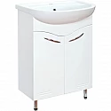 Тумба с раковиной белый глянец 60 см Onika Лада 106002 + 1WH110198