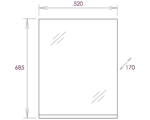 Приобрести Комплект мебели дуб сонома/белый матовый 52 см Onika Эко 105208 + 1.3120.1.S00.11B.0 + 205210 в магазине сантехники Santeh-Crystal.ru