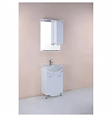 Комплект мебели белый глянец 51 см Onika Лайн 105007 + 4620008192758 + 204802