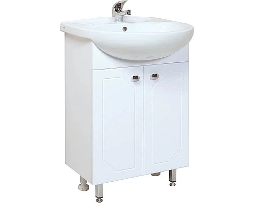 Заказать Комплект мебели белый глянец 50 см Onika Канны 105003 + 1WH110243 + 205012 в магазине сантехники Santeh-Crystal.ru