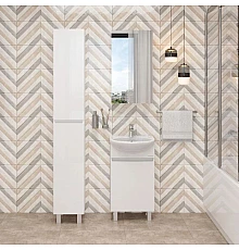 Комплект мебели белый глянец 46 см Onika Милтон 104510 + 4620008192741 + 205014