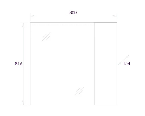 Заказать Комплект мебели светлый камень/белый глянец 80 см Onika Алеста 108054 + 680001 + 4640021064269 + 208095 в магазине сантехники Santeh-Crystal.ru