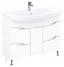 Тумба с раковиной белый глянец 106,5 см Onika Веронэлла 110508 + 4620008197340