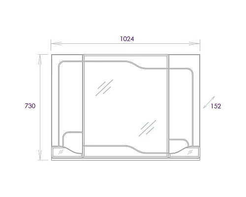 Заказать Комплект мебели белый глянец 106,5 см Onika Веронэлла 110508 + 4620008197340 + 210506 в магазине сантехники Santeh-Crystal.ru