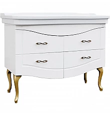 Тумба с раковиной белый глянец 106,5 см Onika Адель 110507 + 4640021063583