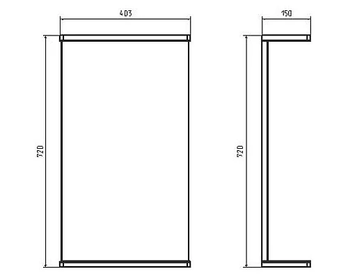 Заказать Комплект мебели белый/дуб золотой 40 см ASB-Mebel Марко в магазине сантехники Santeh-Crystal.ru