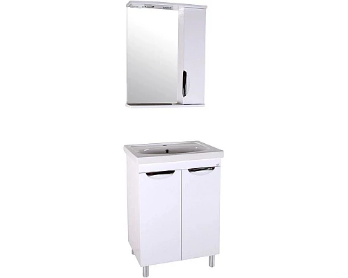 Купить Тумба с раковиной белый 60,5 см ASB-Mebel Мессина квадро в магазине сантехники Santeh-Crystal.ru