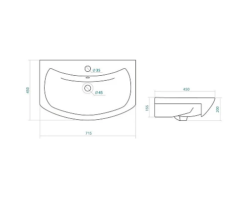 Приобрести Комплект мебели белый 71,5 см ASB-Mebel Мессина в магазине сантехники Santeh-Crystal.ru
